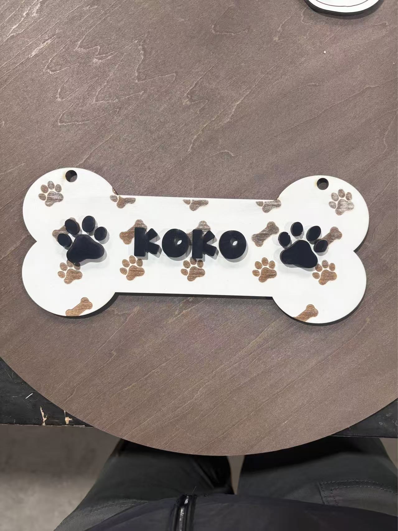 定制木制狗牌-定制名字